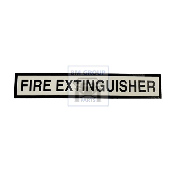 12340910 DECAL, FIRE EXTINGUISHER